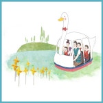 놀이 동산 물놀이 레져 보트 캠핑 양떼 목장 레일바이크 오리배 파르텔 동화 벽지 시트지 롤스크린 : 으뜸데코