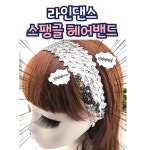 라인 웰빙 라틴 스포츠 댄스 스팽글 헤어밴드 코디 마무리 악세사리 반짝이는 효과 파트너 시선 강탈 : 깜찍이끔찍이펫샵
