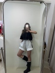 헤이즐 쁠리 캉캉 블라우스/넉넉한핏 : HAZEL.