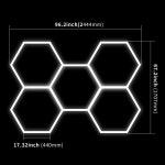 공장 led조명맞춤형 육각형 LED 조명 자동차 디테일링 작업장 천장 전문 공장 제작 : 마노상사