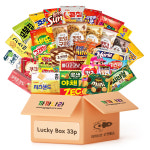 까까나라 랜덤 럭키박스 33p 대용량 과자 선물세트 어린이집 단체 사무실간식 파티 교회 : 까까나라