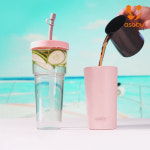 아소부 2IN1 마리나 빨대 텀블러 845ml, 핑크 : asobu다이렉트몰