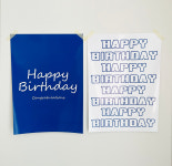 유유데이 썸머블루 해피벌스데이 생일 포스터 : 유유데이