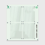 디자인게시판- 건축 게시판 출력물 : A3 세로형 2x2 사이즈 : 900x1014mm : 아크릴팜 스토어