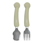 티지엠 곰돌이 항균 스푼포크세트 어린이집 유치원 수저포크세트 케이스포함 : 모슈아