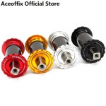 자전거BB Aceoffix 티타늄 합금 차축 412 로드 바이크 MTB용 스퀘어 홀 크랭크 자전거 하단 브래킷 103mm 107mm 110mm 113mm 116mm... 