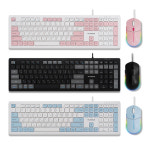 7NC 저소음 키보드마우스 세트 유선 컴퓨터 사무용 사무실 PC 노트북 풀배열 무소음 : 엄지척오피스