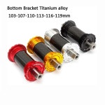 자전거BB Aceoffix 티타늄 합금 차축 412 로드 바이크 MTB용 스퀘어 홀 크랭크 자전거 하단 브래킷 103mm 107mm 110mm 113mm 116mm... 