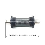 자전거BB Aceoffix 티타늄 합금 차축 412 로드 바이크 MTB용 스퀘어 홀 크랭크 자전거 하단 브래킷 103mm 107mm 110mm 113mm 116mm... 