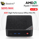 고사양미니pc Beelink 미니 PC 게임용 컴퓨터 SER5 Max AMD Ryzen 7 5800H 16GB 500GB NVME SSD 5560U Pro 5700U SER7 7 : 엠엔제이02