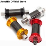 자전거BB Aceoffix 티타늄 합금 차축 412 로드 바이크 MTB용 스퀘어 홀 크랭크 자전거 하단 브래킷 103mm 107mm 110mm 113mm 116mm... 