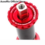자전거BB Aceoffix 티타늄 합금 차축 412 로드 바이크 MTB용 스퀘어 홀 크랭크 자전거 하단 브래킷 103mm 107mm 110mm 113mm 116mm... 