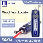 VFL JILONG 시각적 결함 로케이터, 광섬유 적색 레이저 LED 조명, 광학 강력 10mW, : 더비시스몰