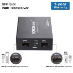 SFP + 미디어 컨버터 G0200-SFP, 10GBase-T 도달 30 m, 다양한 광학 모듈, UL, 5V-1A 와 일치 : 더비시스몰