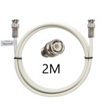 2미터 동축 2M 국내주문 제작 화이트 5C 동축 케이블 KC 인증 시험성적서 보유  MLZ-WBB020 : 다팜ROUSWITTCHER