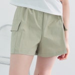 NYLON CARGO BANDING LOGO HALF PANTS : 웬유무브