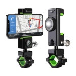 오토바이 회전LED라이트 자전거 핸드폰거치대 휴대폰 홀더 용품 : 찬스몰마켓