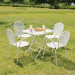 오슬로 테이블 700 사각 야외 철재 철망 정원 마당 옥상 테라스 베란다 카페 커피숍 펜션 파라솔 : 레드퍼니처