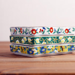 야마고 전사 나눔 직사각 회접시 고기 생선 초밥 스시 튀김 소스 앞접시 일본그릇 : 다온아토