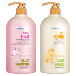 포켄스 알로에 강아지 샴푸 750ml + 강아지 린스 750ml 2종 세트 : 포켄스 공식몰