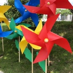 강관 삼각대 왕바람개비 두더지퇴치 야외용 48-70cm : 이단옆치기