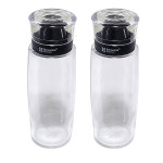 시노글라스 스마트 양념병 블랙 300ml-2P세트/심플/오일병 : 탑 메이드
