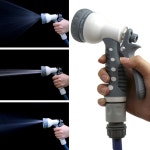 다용도 수압조절 분사기 분사건 물 8단 수도 원예용 다기능 호스 세차호수 베란다 청소건 고압 : 갱잡스샵