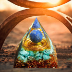 초강력 도구 밸런스 천연 명상 페리도트 오르고나이트 발생기 발전기 피라미드 크리스탈 주파수 오르곤 에너지 : 뉴인원