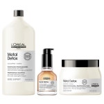 로레알 프로페셔널 세리 엑스퍼트 메탈 디엑스 대용량 3종 세트 (마스크 500ml 샴푸 1500ml 헤어오일 50ml) : 시온몰
