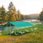 닭장  양계 용품 햄스터 토끼 케이지 햇빛가리개 금속 와이어 야외 닭 : 맹맹