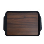 국산 리빙 우드 논슬립 패스트푸드 쟁반 대 51cm x 34cm / 손잡이 베어커리 트레이 : 토막키친