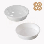 사출 원형찜용기 대 100세트 300파이 찜포장 배달용기 일회용 KH : 백만 상회