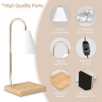 향초 워머 테이블 램프 LED 캔들 타이머 디밍 야간 조명 홈 장식 아로마 테라피 책상 엄마 소녀 선물 : 엠엔제이02