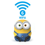 밥 미니언즈공유기 와이파이 Wi-Fi 6 AX-1800 : 유니버설 코리아