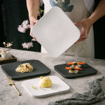초밥 회 사시미 일식 플레이팅 오마카세 도마 그릇 직사각 디저트 원형 굽접시 8인치 : 와이비주방