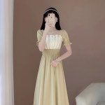 원피스 여성 드레스 롱 캐주얼 반팔 바캉스룩 여름 빅사이즈 스커트 휴양지 : 맥군디자인