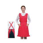 식당 주방 서빙 X형 프릴 앞치마 SSA-724 : 올가운