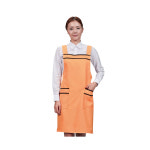 식당 주방 서빙 H형 두줄 포인트 폴리 앞치마 다용도 앞치마 SSA-720 오렌지 : 올가운
