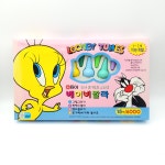 지능개발 루니툰 베이비칼라 15색 손가락인형 크레용 LOONEY TUNES : 미미문구점