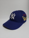 [OS] 구찌 X MLB 블루 버터플라이 자수 볼캡 모자 G0029 : 로이떼