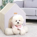 강아지쿨방석 애견 쿨 매트 여름 패드 해피하우스 체크핑크 : 오픈마이월드