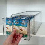 주방 투명 수납함 싱크대 수납 식탁 영양제 정리함 비닐 보관함 냉장고 정리 방법 L대형 : 생활탐구