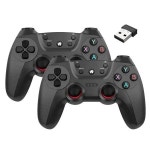 리눅스 안드로이드 휴대폰용 무선 더블 게임 컨트롤러 게임 박스 게임 스틱 PC 스마트 TV 박스 24G 게임패드 조이스틱 신제품 : teristore