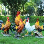 닭 대형 인테리어 야외 조형 조각 장식품 농장 전원주택 마당 안뜰 조경 포토존 : 바잇샵