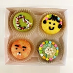 부담스러운 클래스 말고 집에서 마카롱 만들기 키트로 직접 꾸미고 만드는 나만의 마카롱(4개 만들기, 설명서&박스 포함) : 제니제과