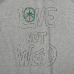 엘나인 L9 SS T SHIRT LOVE NOT WEED (Melange Gray) : 네스트 스토어