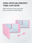 자기 이발신기 사방 접이식 거울 뒷모습으로 흰머리 뽑고 뒤통수 뽑기 휴대용 화장 거울 : 길한쇼핑