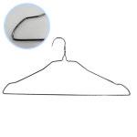 세탁소 스테인리스옷걸이 기본옷걸이 세탁물 얇은옷걸이 4P : 꼬북이네 잡화점