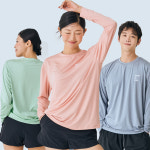 스윔어바웃 파스텔 긴팔 루즈핏 오버핏 래쉬가드 빅사이즈 수영복 커플 상의 남자 여자 : 스윔어바웃