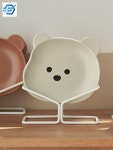 떡볶이 예쁜 베어볼 귀여운 요거트 디저트 접시 샐러드 곰돌이 그릇 플레이트 : 루리 상사